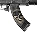 GunSkins AK-47 Mag Skin Camouflage Kit DIY Vinyl Magazine Wrap - Singles (Skull Black)