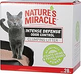 Nature's Miracle NM-5433 Intense Defense Clumping Clay Litter, 28-Pound