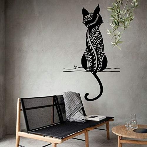 57 * 95cm Cute Kitten Cat Pattern Wall Stickers for Kids Rooms Bohemian Animal Pets Wall Decal Interior Baby Kids Bedroom Home Decor