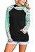 EIFFTER Womem Floral Print Pullover Hoodie Casual Long Sleeve Drawstring Hooded Sweatshirt With Pocket