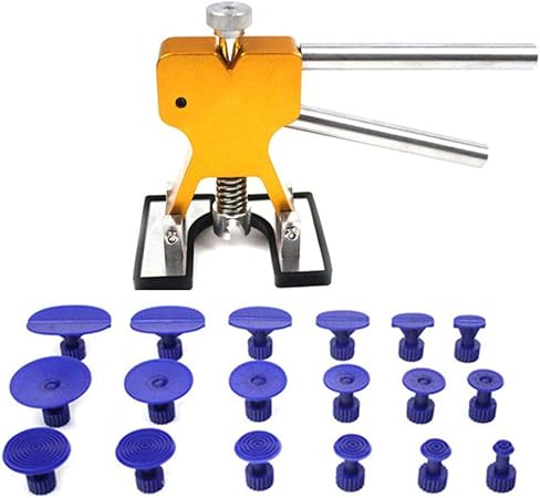 Amazon Juhon ユニバーサル車のへこみ修理引き手キット18タブひょう除去ツール 自動ボディペイントレスへこみリフター修理ツール バイクタイヤ用修理材 キット 車 バイク