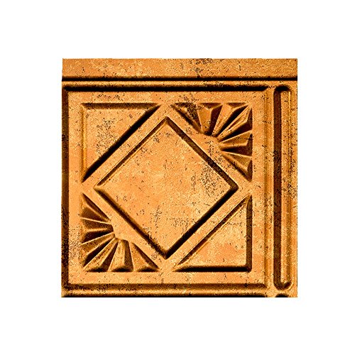 Fasade Easy Installation Traditional 4 Muted Gold Backsplash Panel for Kitchen and Bathrooms (18" x 24" Panel)