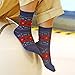 KEAZA Women Vintage Style Cotton Warm Winter Fall Crew Socks 4 Pack WZ02C5