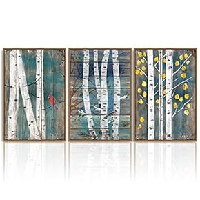 signwin 3 Piece Framed Canvas Wall Art Wild...