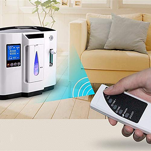 HUKOER Oxygen Concentrator, 1-6L/min Adjustable Portable Oxygen Machine for Home and Travel Use, AC 110V Humidifiers