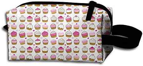 Cupcake Sweet Food Concise Printed Cosmetic Bag Unique Accessory Bag For Women