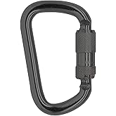 Auto Locking Carabiner 45KN=10000lbs Heavy Duty Large Clip Climbing Carabiner Twist Lock Carabiners for Rock Climbing, Camping, Gym,Rescue (CE Rated,D Shape)