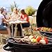 BEAU JARDIN 22.5 Inch Charcoal Grill for Outdoor Cooking BBQ Barbecue Coal Kettle Bowl Grill Portable Heavy Duty Round with Wheels Grilling for Tailgating Patio Backyard Camping Black