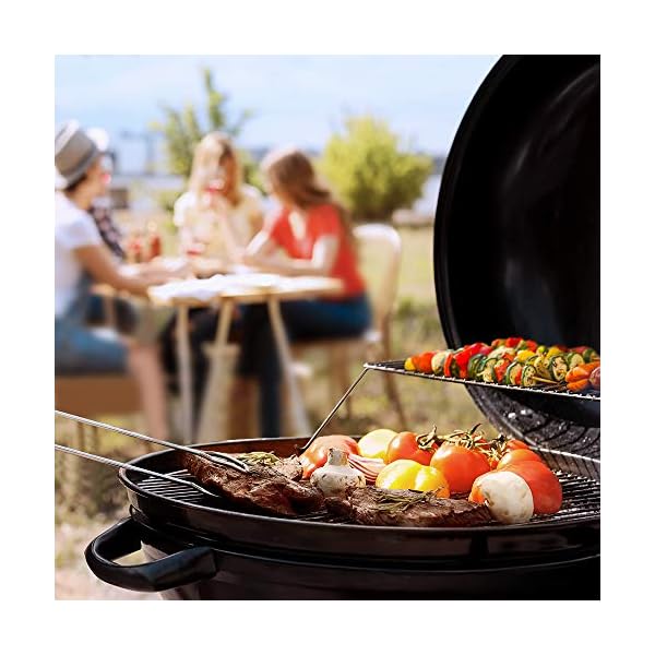 BEAU-JARDIN-225-Inch-Charcoal-Grill-with-Large-Cooking-Grate-Heavy-Duty-BBQ-Grill-Charcoal-Portable-Premium-Kettle-Grill-with-Warming-Grate-Outdoor-Camping-Picnic-Round-Standing-Barbecue-Grills