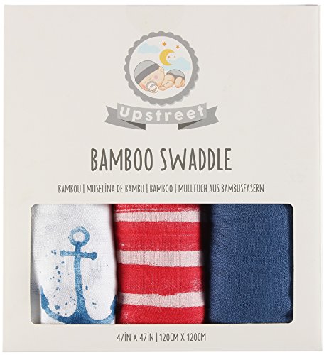 Swaddle Blanket with Organic Muslin Bamboo by Upstreet