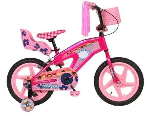 StinkyKids Miss-Behavin Kid's Bike, 16 inch Wheels, 11 inch Frame, Girl's Bike, Blue