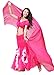 ZLTdream Women's Belly Dance Chiffon Scarf Rose