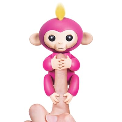 RFJJAL Toy Colorful Finger Monkey Robot Intelligent Electronic Toy Fingertip Monkey Child Gift Pink  Color : Pink
