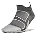 Feetures! Men's Elite Ultra Light No Show Tab, Graphite + Reflector, Small