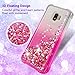 Tmacker Samsung Galaxy J2 Case 2019,Galaxy J2 Core/J2 Pure/J2 Dash Phone Case w/HD Screen Protector,Slim TPU Glitter Quicksand Four Corner Shockproof Protective Phone Cover for Girls Women-Pink