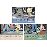 Knuffle Bunny Series 3 Books Collection Set By Mo Willems (Knuffle Bunny, Knuffle Bunny Too, Knuffle Bunny Free)