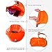 20L Waterproof Dry Bag, Ultralight Swim Buoy and Safety Float for Open Water Triathletes, Kayak, Snorkeling,Surfers, Beach, Swimming, Boating with Adjustable Waist Belt (Orange)