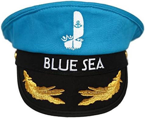 Outtymate Adjustable Yacht Captain Sailor Cap Navy Marine Cosplay Halloween Party Hat