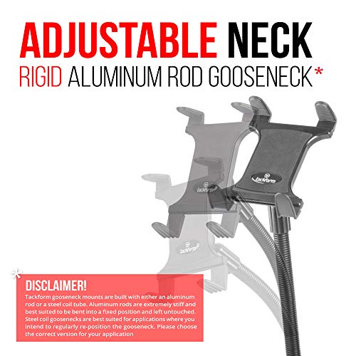 Tablet Mount for Car and Truck TACKFORM [ELD Mount] Industrial 22 Inch Aluminum Rod Gooseneck