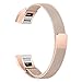 For Fitbit Alta HR and Alta Bands, bayite Replacement Milanese Loop Stainless Steel Metal Bands Small Large Silver Rose Gold Black