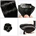 #1 Jet Black 100% Real Remy Clip in Hair Extensions Human Hair 16-22inch Grade AAAAA Natural Hair Full Head Standard Weft 8 Pieces 18 Clips Long Straight for Women 18