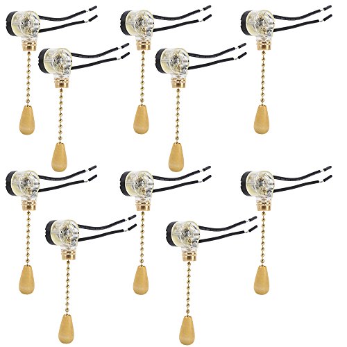 Photo 1 of 10 Pcs Ceiling Fan Wall Light Replacement Pull Chain Cord Switch Control By Crqes