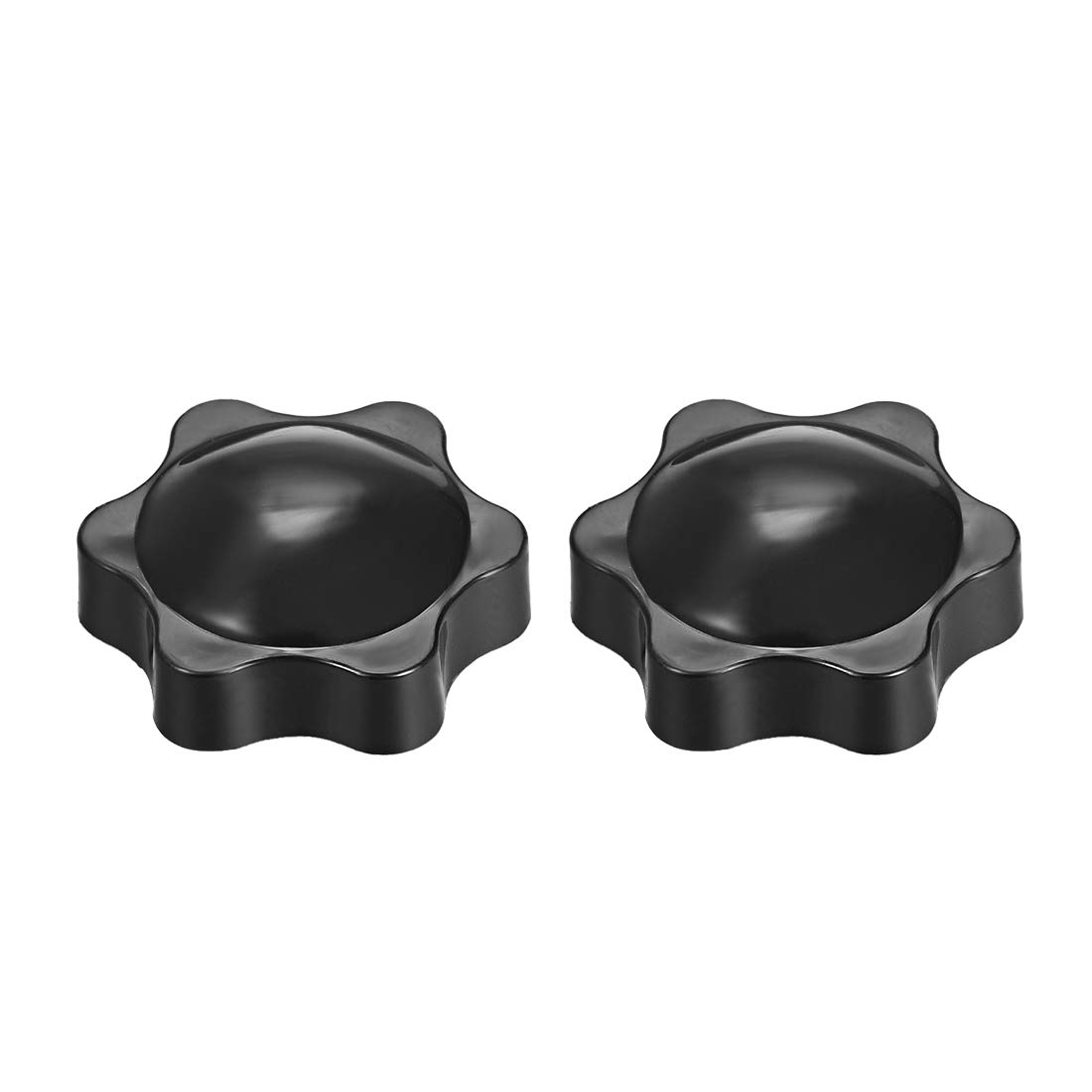 uxcell Clamping Handle Screw Knobs Handle M8 Threaded Star-Shape 2pcs