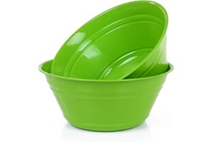 Mintra Home Snack Bowls (Large 2pk (4L), Green)