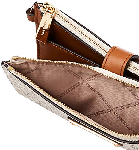 mk double zip wristlet size