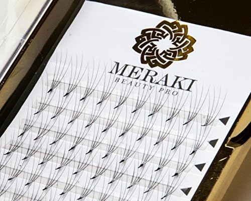 Meraki Beauty - Pre Fanned Russian Volume Eyelash Extension Tray- 0.7 Thickness -C Curl (11 MM 6D)