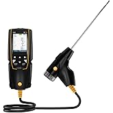 testo 310 II Combustion Analyzer HVAC &ndash; Combustion Leak Tester for Temperature, Flue Gas &amp; Pressure &ndash; Natural Gas Leak Detector with Smart App and Probe