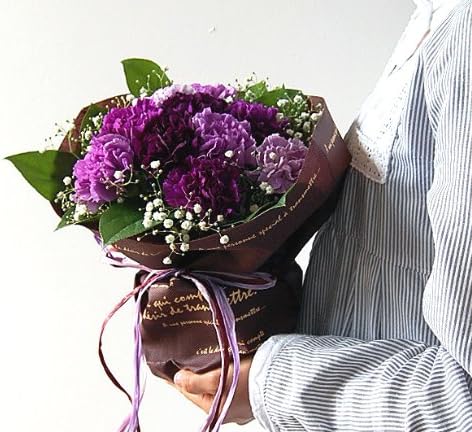 Amazon 母の日 パラボッセ 母の日 ムーンダスト 花束 Sサイズ 12本 横幅25cm X 奥行25cm X 高さ28cm 花束 オンライン通販