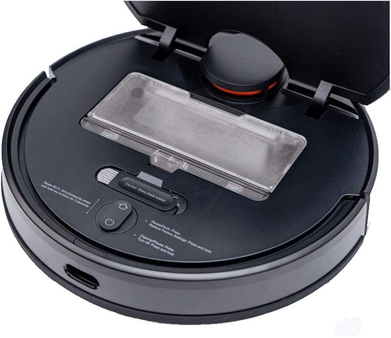 Xiaomi Mi Robot Vacuum Cleaner Mop Pro, poder de sucção 2100Pa autonomia 110min 180m², deteção de obstáculos, planeamento de rotas, paredes virtuais, comando de voz e através da aplicação - Preto