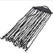UPSTORE Pack of 12 Pcs Eyeglass Cord Reading Sunglass Neck Strap Nylon Braided Eyewear Retainer Rope Holder Non-slip Eye Wire Black