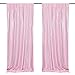 Pink Sequin Backdrop Curtains 2 Pieces 2ftx8ft Photography Background Party Curtain Glitter Wedding Backdrop Fabric for Christmas Party Decoration