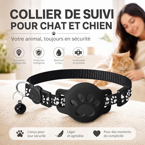 Generic Collar GPS Cat, GPS Cat Tracker, 2026 New GPS Tracker Cat Tracker, without Sim Card, No Monthly Subscription, with iOS & Android, Real Time Location, Waterproof And Durable