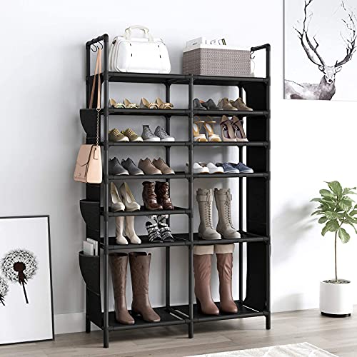 ZERO JET LAG 7 Tiers Shoe Rack Space Saving Large Shoe Rack Organizer