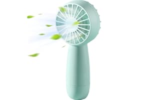 RJVW Portable Handheld Fan Mini Fan, Personal Hand Held Fan, USB Rechargeable Small Portable Fan, 3 Speeds Battery Operated Pocket Mini Fan, Powerful Makeup Eyelash Fan for Travel Beach Outdoor