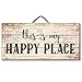 Highland Graphics Motivational Sign 'This is My Happy Place' Table or Wall Decor (Standard Version)