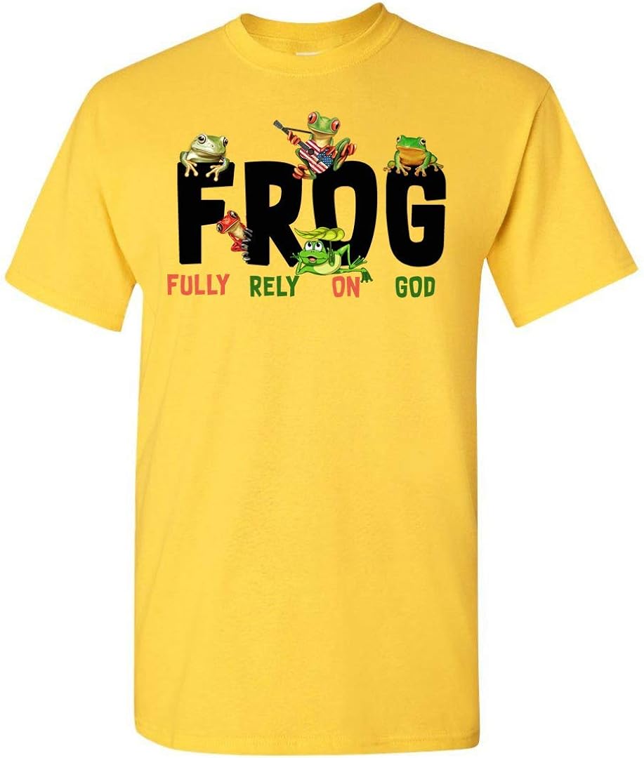 Frog Fully Rely On God TShirt Custom Personalized Clothing