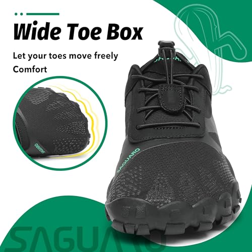 SAGUARO Versatile Minimalist Lightweight Flexible Outdoor Indoor Shoes – Gym Asphalt Beach Mountain, Unisex-Adult