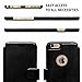LUPA iPhone 6, 6s Wallet Case | Durable and Slim | Lightweight with Classic Design & Ultra-Strong Magnetic Closure | Faux Leather |Black |Apple 6/6s (4.7 in)