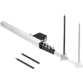 MTAA Telescoping Measuring Tram Gauge, 28" to 10' Adjustable Measuring Tool for Car Repair Tram Gauge Construction, Machinery Maintenance, 4 Pointers