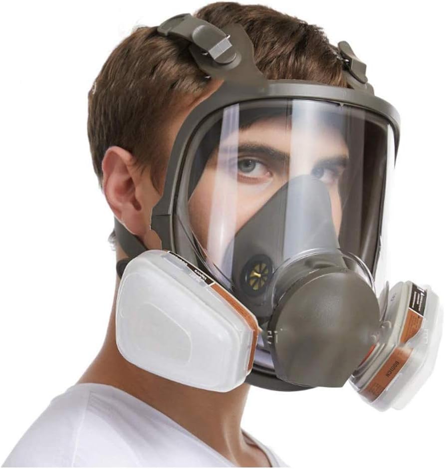 Full Mask Gas Mask Painting Protection Respirator Mask Safety Face Gas Mask