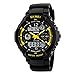 FANMIS Mens Luxury Digital Watches Multifunctional Stopwatch Countdown Alarm Backlight Water resistant Watch (yellow)