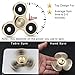 Fidget Spinner Toy Ultra Durable Stainless Steel Bearing High Speed 3-5 Min Spins Precision Metal Material Hand spinner EDC ADHD Focus Anxiety Stress Relief Boredom Killing Time Toys 02,Gold