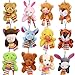 GIGALUMI 12 Pcs Filled Easter Eggs with 2.45'' Animal for Easter Basket Stuffers and Easter Egg Hunt Party Favor for Kids!