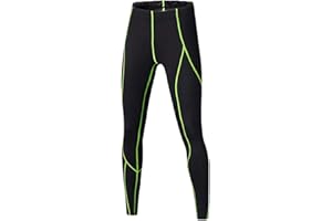 LANBAOSI Youth Boys Compression Leggings Athletic Pants Base Layer Football Workout Tight