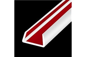 Rubber Edge Trim, Flexible Self-Adhesive U Shaped Peel and Stick Edge Banding, 19mm(3/4") Wide Size U Channel Edge Protector,