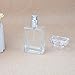 Enslz 30ML Portable Transparent Glass Perfume Empty Bottle Refillable Atomizer For Travel (Transparent)